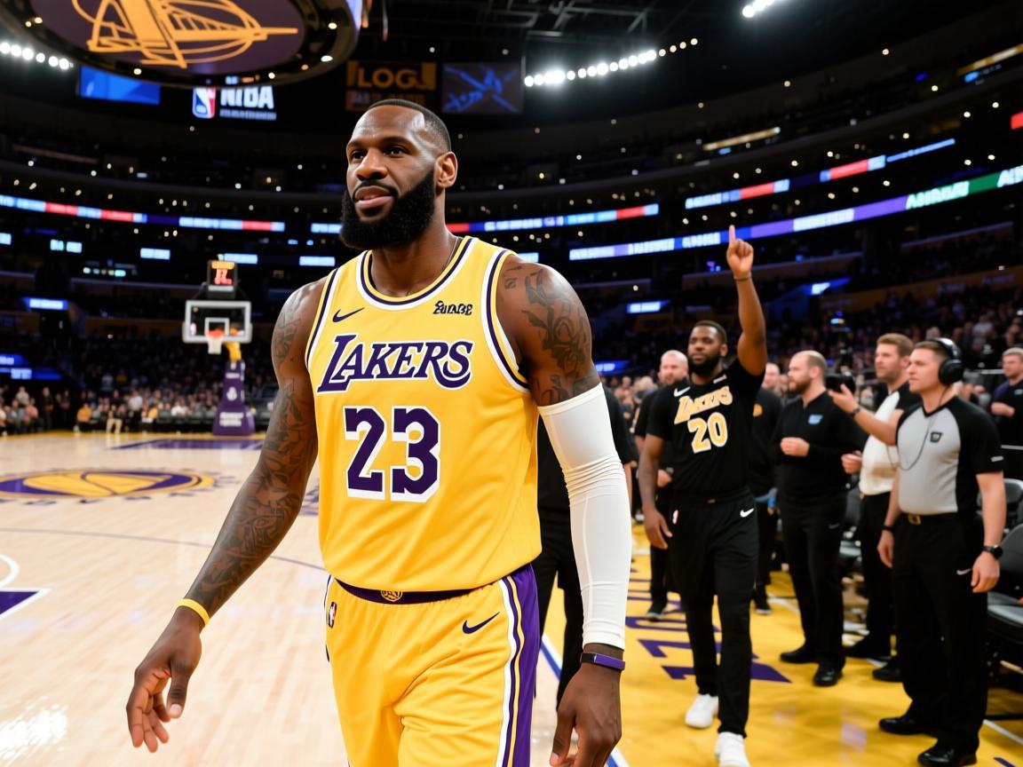 詹姆斯带领湖人击败勇士，取得五连胜